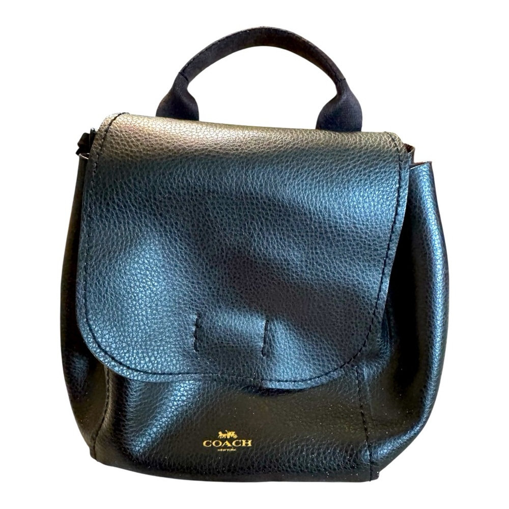 Coach Pebbled Leather Derby Backpack